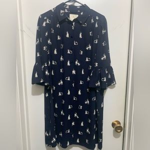 Kate Spade Dog Print Shirt Dress